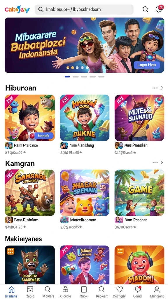 joyputar - Tampilan awal aplikasi JOYPUTAR yang menarik.