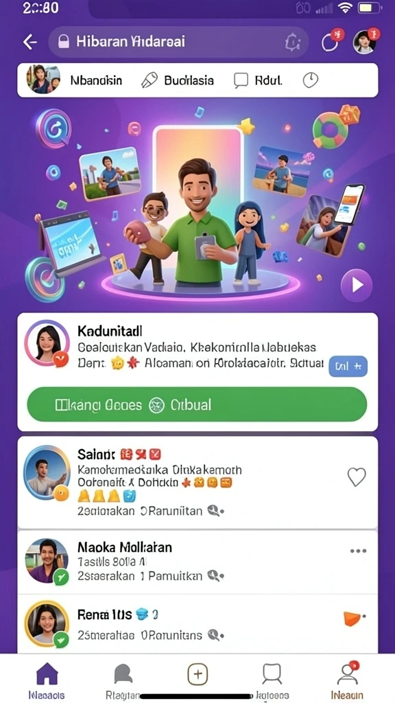 mposurga - Menu permainan yang intuitif dan mudah dipahami.