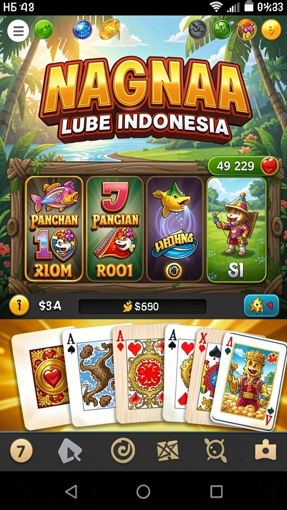 sand77 - Screenshot aplikasi SAND77 dengan pemandangan indah dunia permainan.