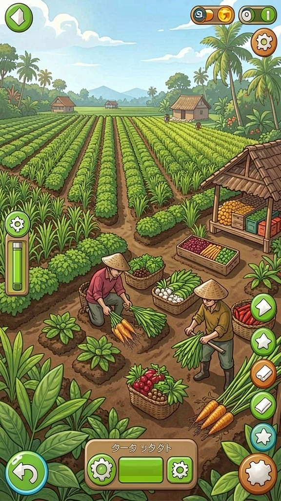 sand77 - Screenshot aplikasi SAND77 memperlihatkan menu karakter yang berisi berbagai pilihan.